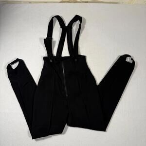 Vintage DKNY Black Ski Overalls Bib Pants | Women’s Size 10 | 90s Snow